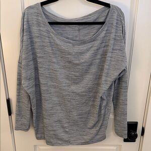 Athleta spacedye small Women's Gray/blue Long Sleeve Top